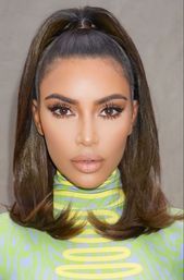 Kim Kardashian Make-up aussehen - #Augenbrauenhenna #Augenbrauenrasieren #Ausseh...