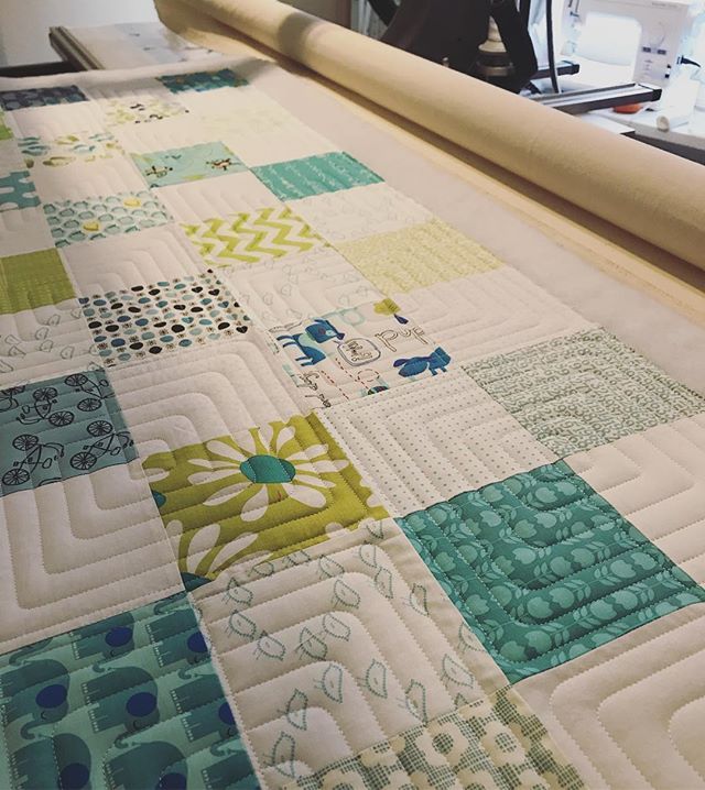 Kimie Tanner and Missy Winona on Instagram: “My current client quilt is motivating me to use up an old charm pack I’ve been hoarding. Sometimes simple is all that’s needed to make a…”
