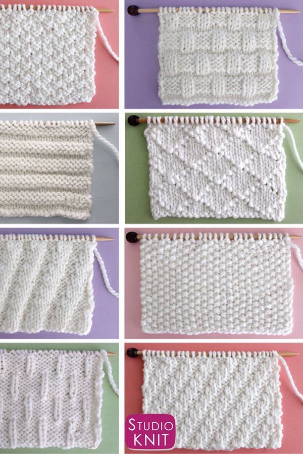 Knit and Purl Stitch Patterns | Absolute Beginning Knitter