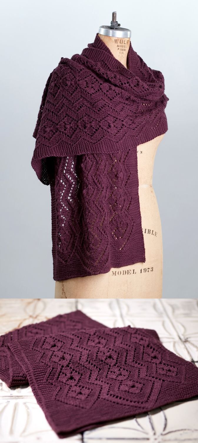 Kostenlose Lace Knitting Patterns für Schals