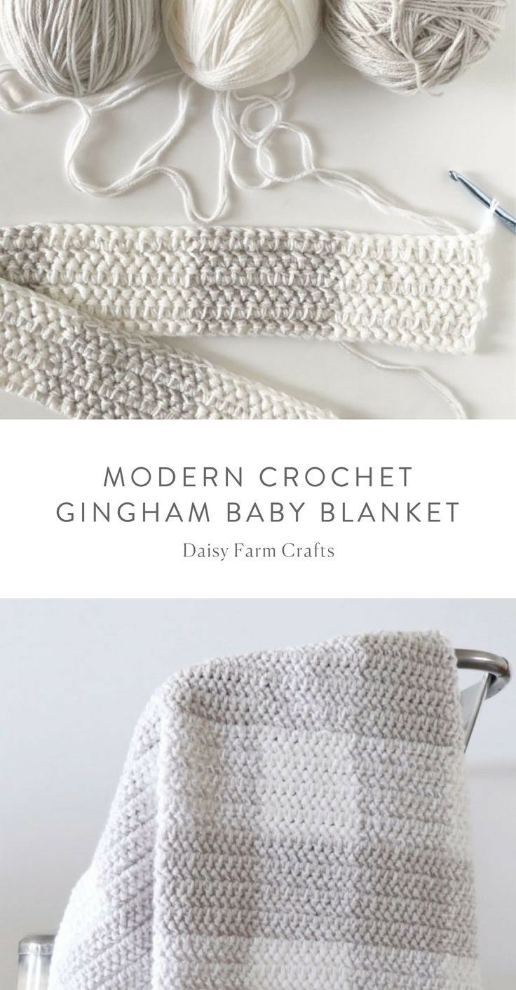 Kostenlose Muster – Modern Crochet Gingham Babydec… – #Babydec #crochet #Gingh…