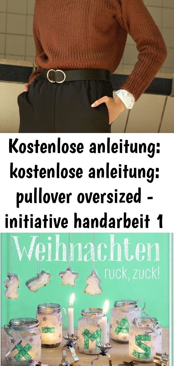 Kostenlose anleitung: kostenlose anleitung: pullover oversized - initiative handarbeit 1
