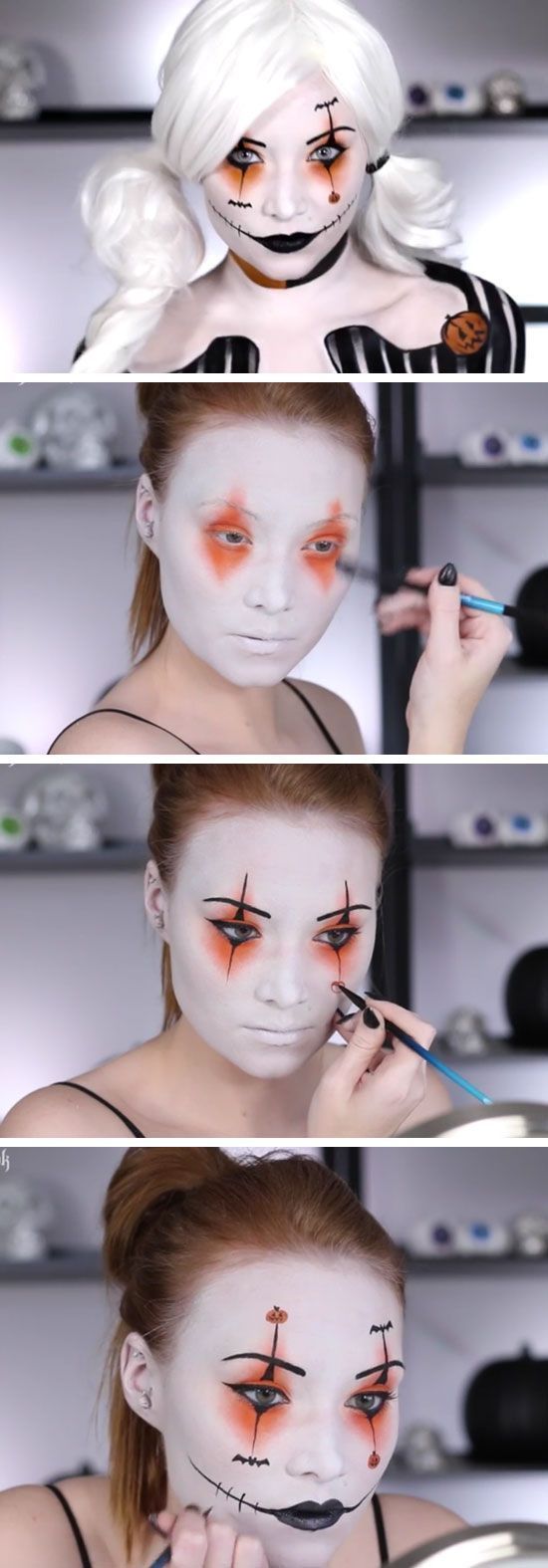 LAST MINUTE Halloween Make Up: Anweisungen zur Pop Art Makeup