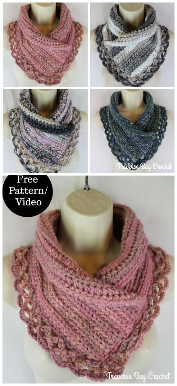Lace Cowled Neckwarmer Crochet Free Patterns