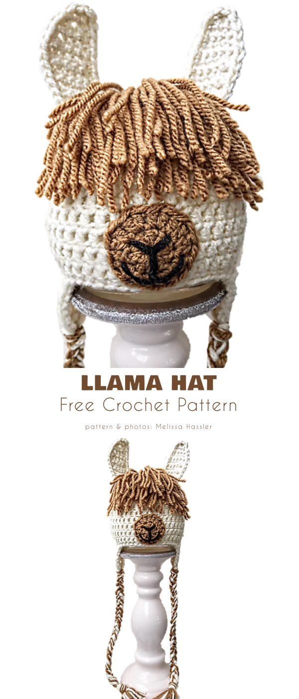 Llama Hat Free Crochet Patterns