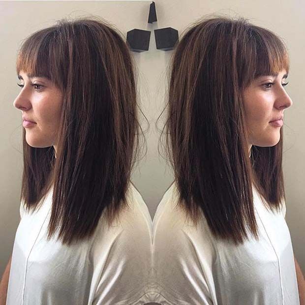 Long Bob is one of the top hairstyles for the upcoming fall / winter season: so …