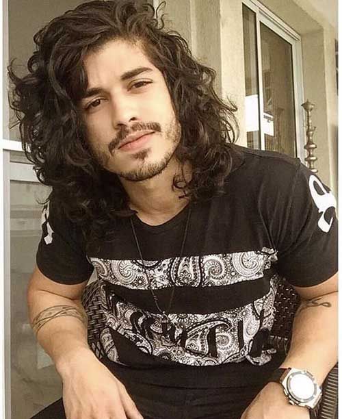 Long Curly Hairstyles for Guys