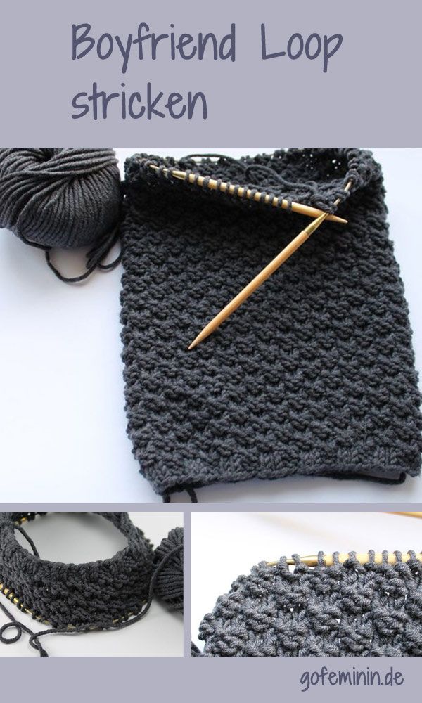 Loop-Schal selber stricken: Diese DIY-Idee für den Freund ist einfach genial!