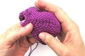 Lückenlose Bumerangferse á la eliZZZa  #knitting #bordado #crochet #amigurumi ...