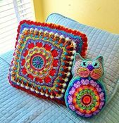 Mad #for #Mandala #Crochet #Pillow #Pattern #Instant #Download #Home #| #Etsy,