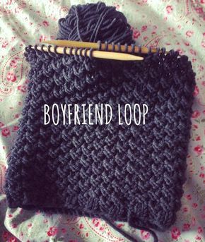 Männerloop: Strickanleitung für einen Boyfriend-Loop