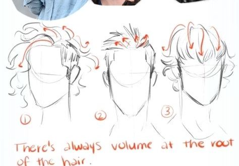 Magical New Style Drawing Tutorial Sketch Hair Reference Concepts