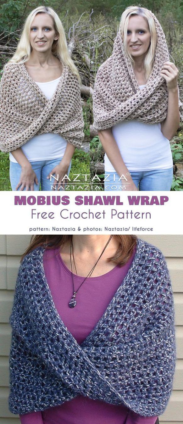 Mobius Shawl Wrap Free Crochet Pattern