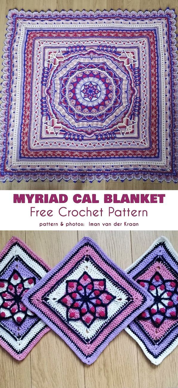 Myriad CAL Blanket Free Crochet Pattern