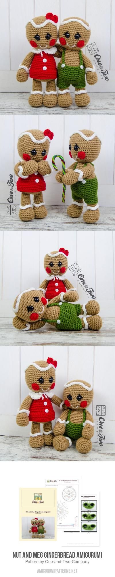 Nut And Meg The Gingerbreads Amigurumi Pattern