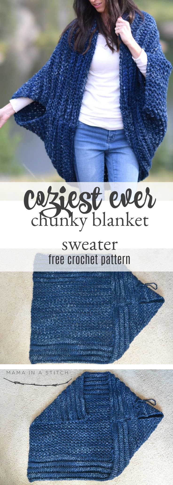 Oh my - I am SO excited to share this new crocheted blanket cardigan with you to
