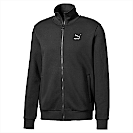PUMA Iridescent Pack Knitted Men's Jacket in Cotton Black/Iridescent size 2X Large
