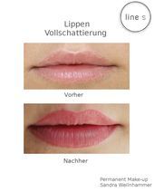 Permanent Make-up Lippen voller Schatten - #abendmakeup #augenmakeup #augenbraue...