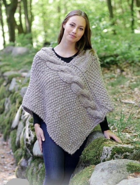 Poncho women Knit poncho Hand knitted poncho Boho poncho Winter poncho Knit poncho sweater Poncho made to order Chunky knit poncho