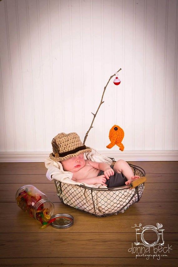 Questo amore bambino ragazzo pesca cappello & pesce SET neonato 0 3m 6m uncinetto foto Prop ragazzi ragazze vestiti adorabile perfetto per tutte le stagioni Daddies