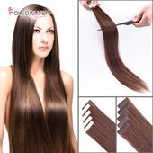Remy Band In Human Hair Extensions Brazilian Straight Tape …- Remy Band In Ech…