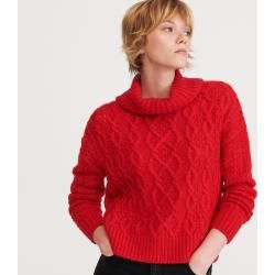 Reserved – Pullover mit Lochmuster – Rot ReservedReserved