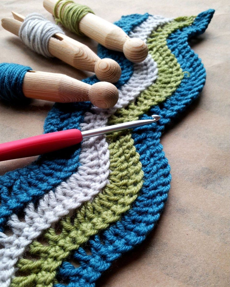 Ripple Pattern Crochet Blanket How To Work Crochet Ripple Patterns Crochet Crochet Patterns
