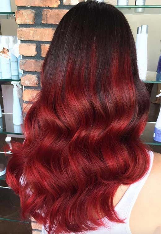 Rote Haarfarbtöne: Tipps und Ideen für rote Haarfärbemittel #ombrehaircolor