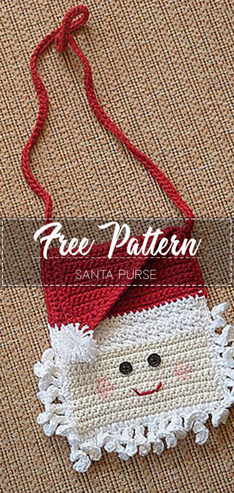 Santa Purse – Pattern Free – Easy Crochet