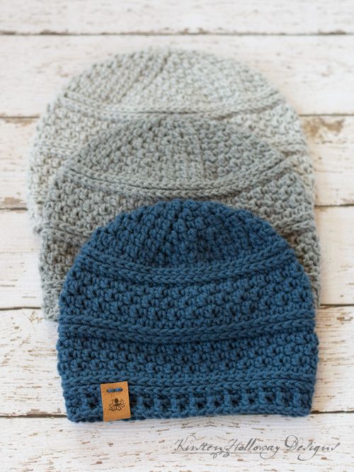 Seed Stitch Beanie Crochet Hat Pattern