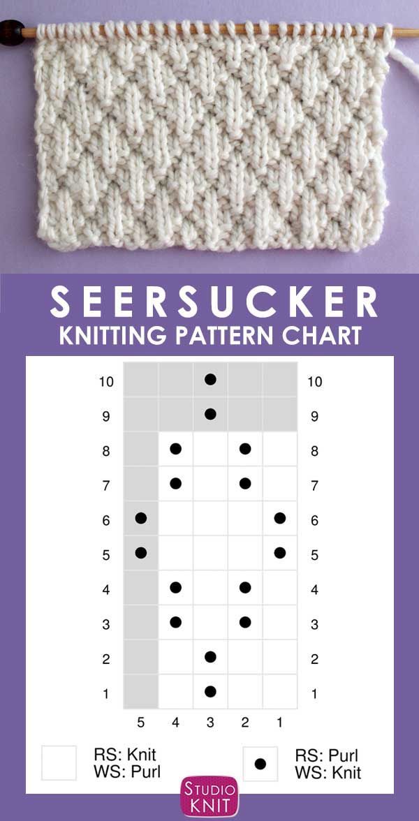 Seersucker Stitch Knitting Pattern – innstyled.com