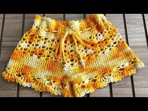 Shorts de Crochê Manuela - YouTube