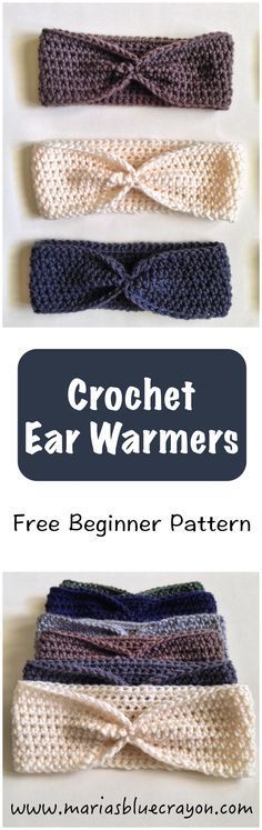 Simple Crochet Ear Warmer Free Pattern for Beginners