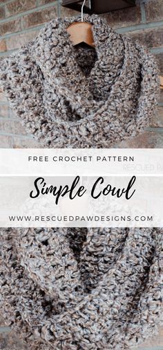 Simple Crochet Scarf Pattern for Beginners