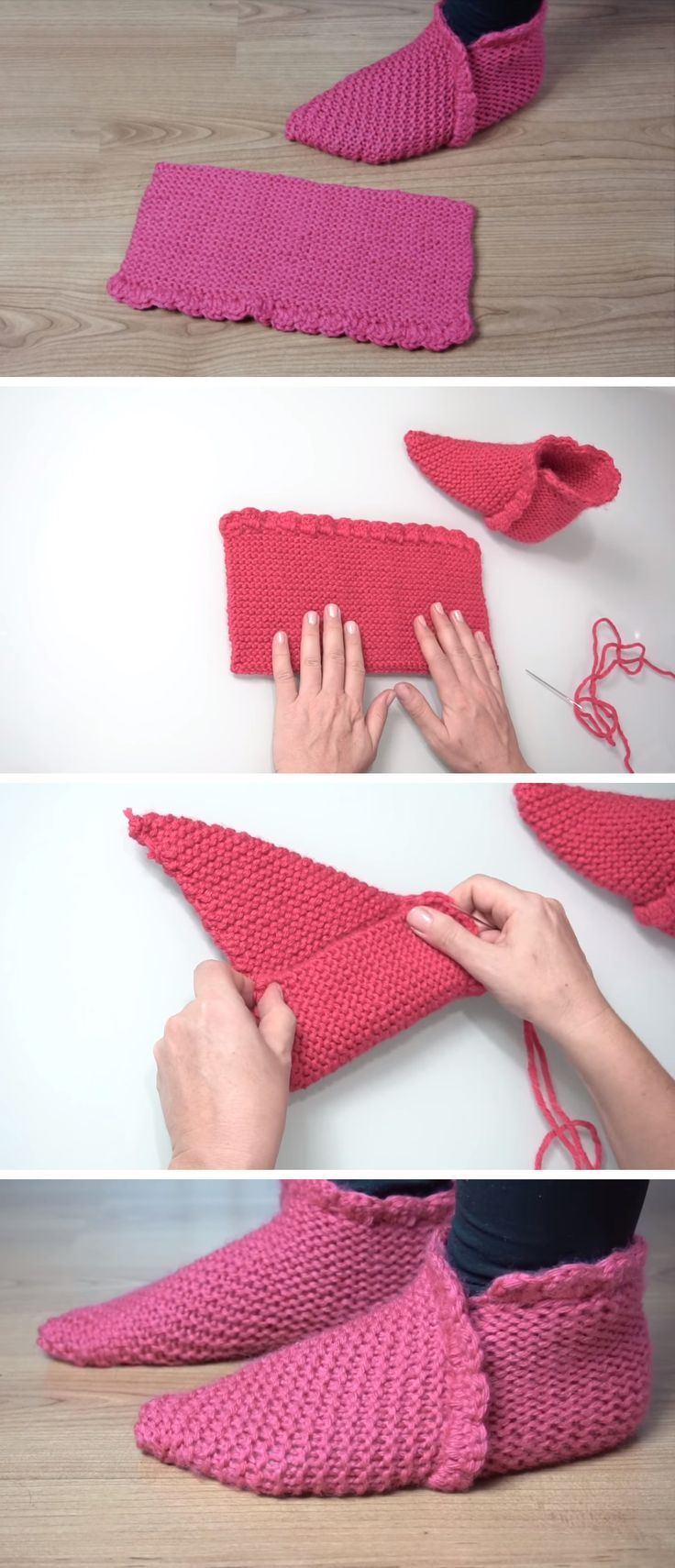 Simple slippers for crochet - #Crochet #Simple #slippers #socksdesign