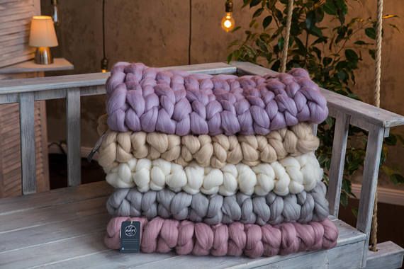 Sperrige stricken werfen Decken, Bio Merino Wolle, weiche massive Couch werfen Abdeckung, Riesen gestrickte übergroße Bett wirft, Geschenke am Weihnachtstag