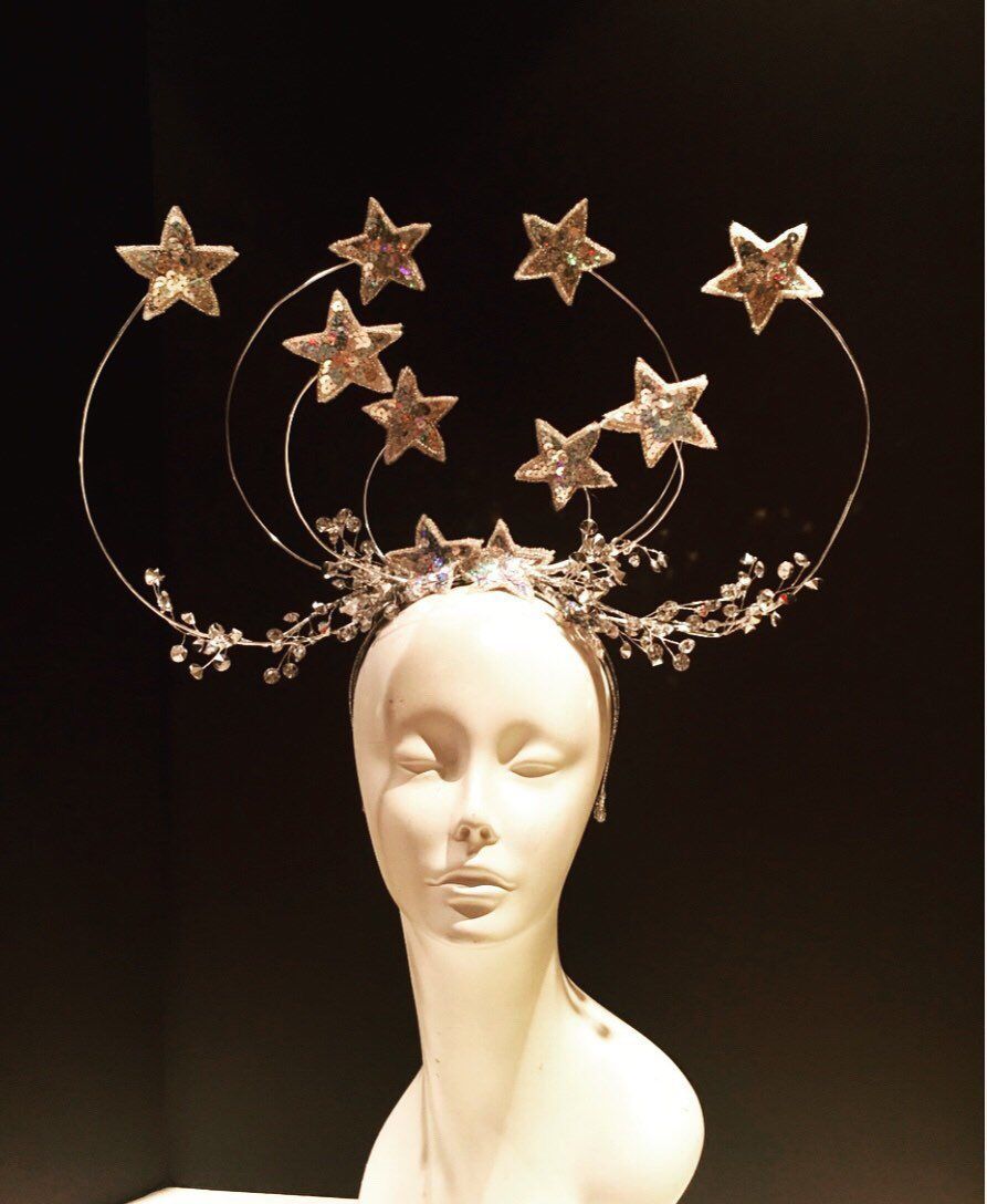 Star Headpiece- Diner en blanc -Silver headdress