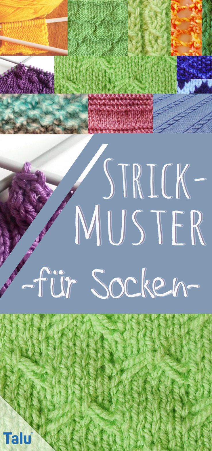Strickmuster für Socken: 10 kostenlose Muster