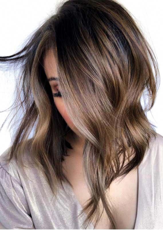 Stunning styles of balayage long bob hairstyles and cuts for 2019. Use to wear o...