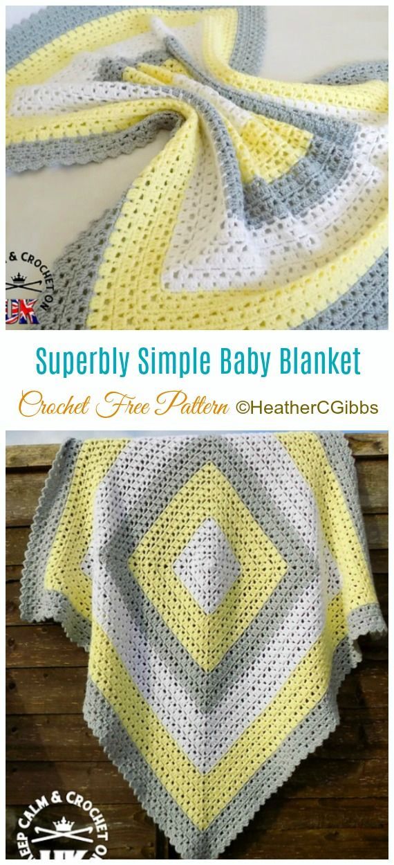 Superbly Simple Baby Blanket Crochet Free Pattern