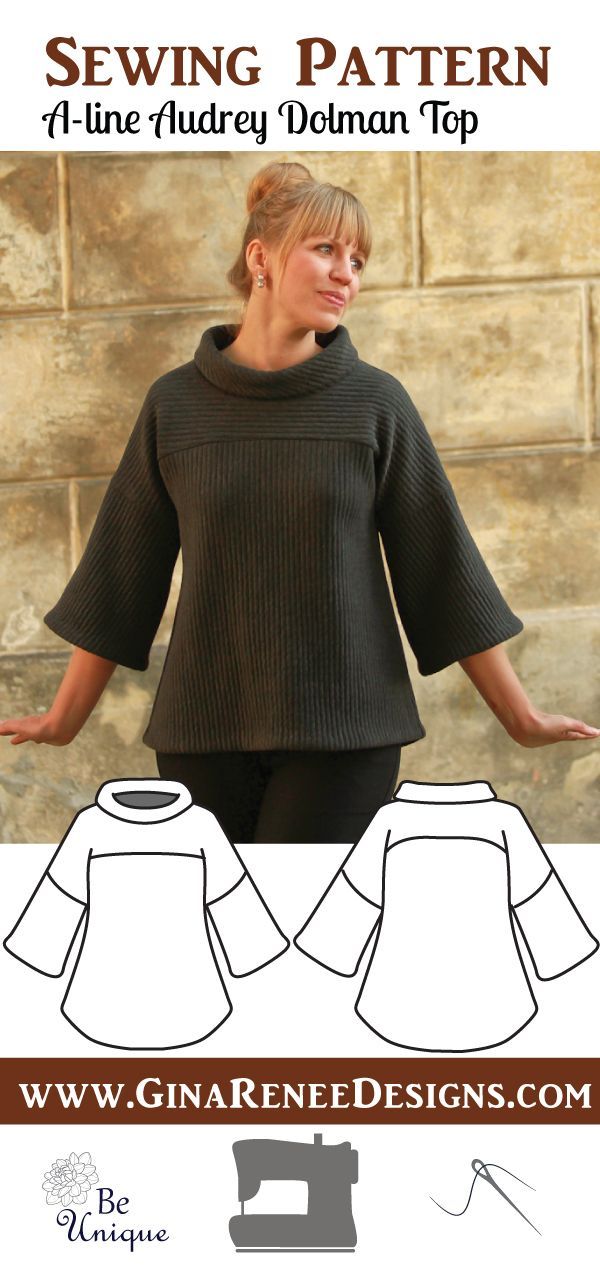 Sweater Sewing Pattern - Infinity Cardigan Pattern - Gina Renee Designs