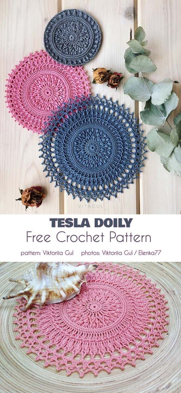Tesla Doily Free Crochet Pattern