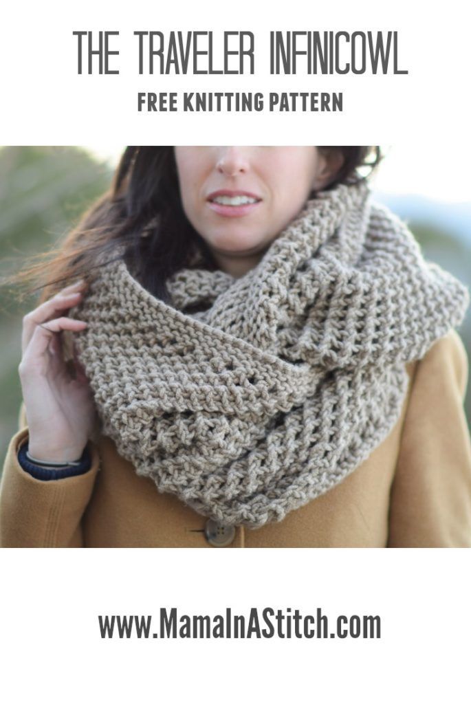 The Traveler Knit Infinicowl Scarf Pattern
