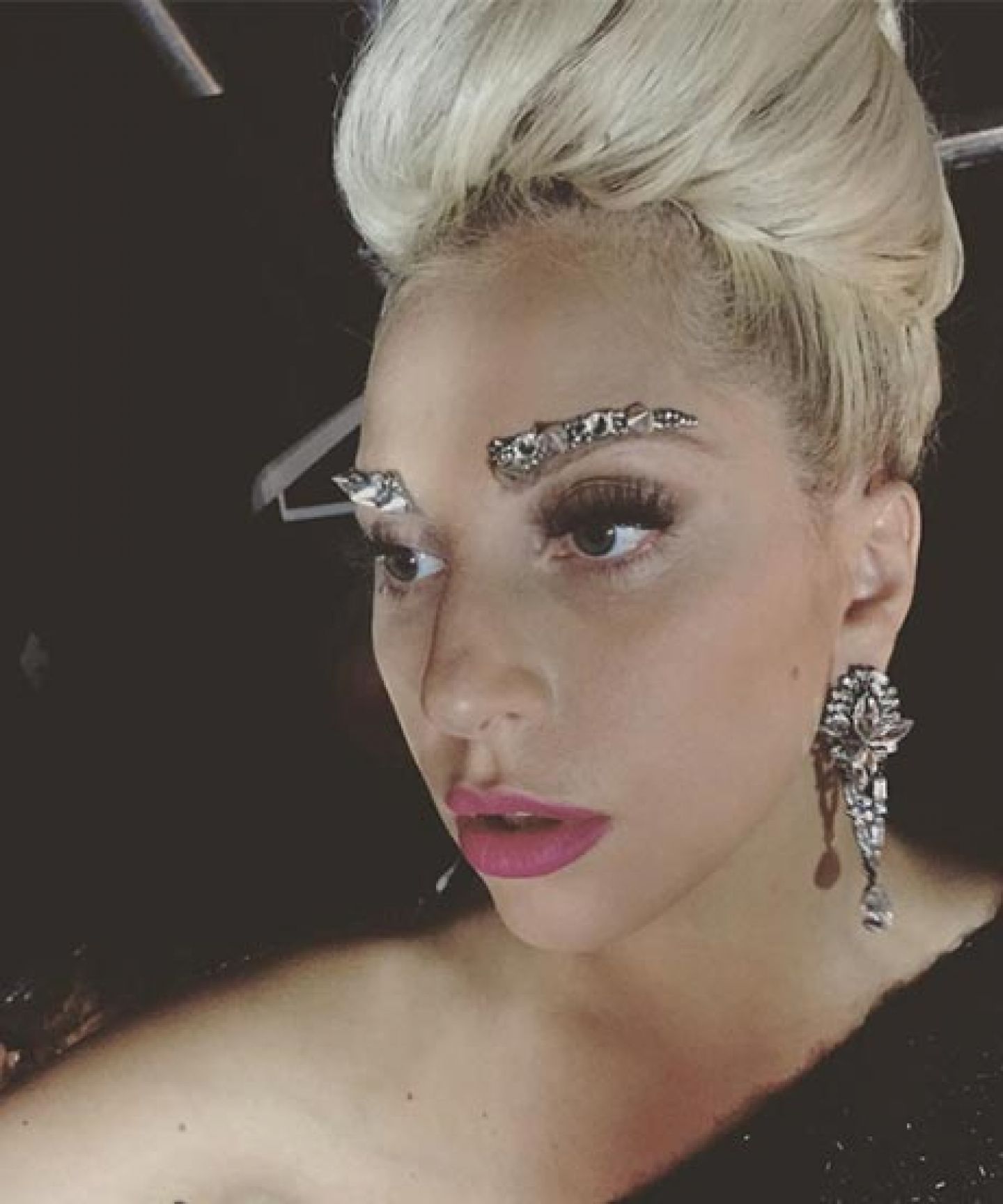 This Is What It Takes To Bedazzle Lady Gaga's Eyebrows