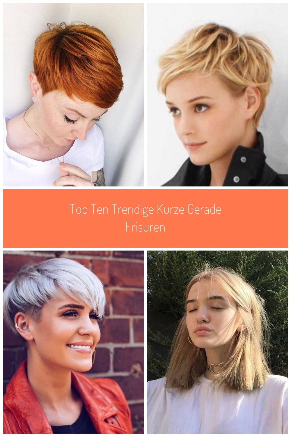 Top Ten Trendige kurze gerade Frisuren  #frisuren #gerade #kurze #trendige #Kurz…