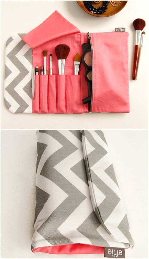 Travel-Makeup-Case-Grey-Chevron-with-Coral.jpg