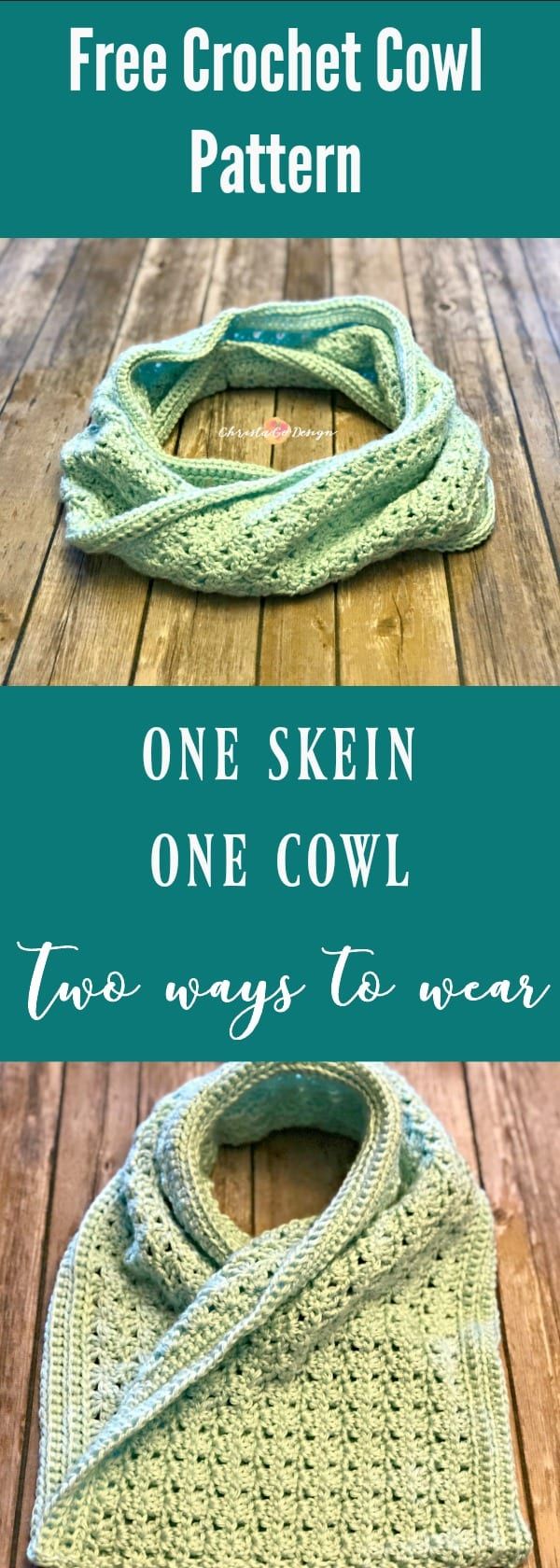 Two Way Cowl Free Crochet Pattern