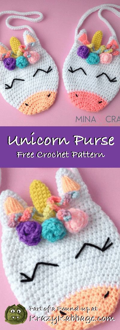 Unicorn Free Crochet Patterns – Krazykabbage #crochet #freecrochetpattern #uni...