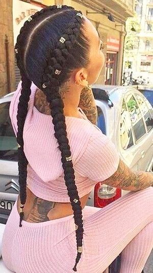 Useful 19 Two French Braids Black Hairstyles