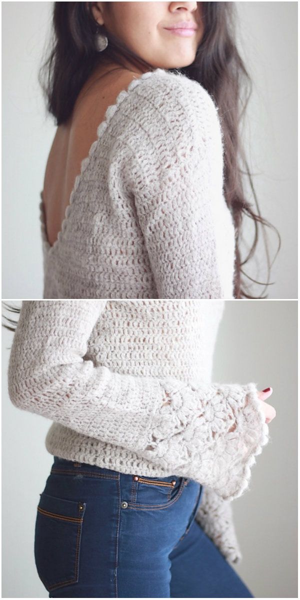 Valentina Sweater Top Crochet